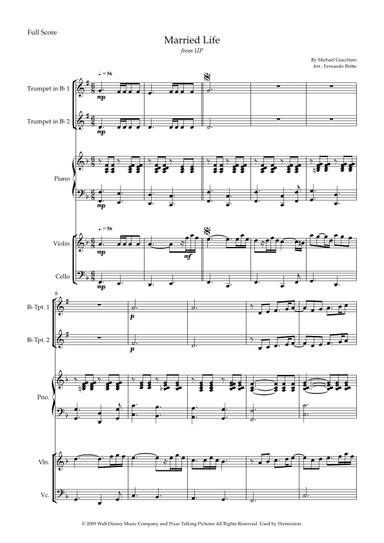 Married Life (arr. Fernando Britto)