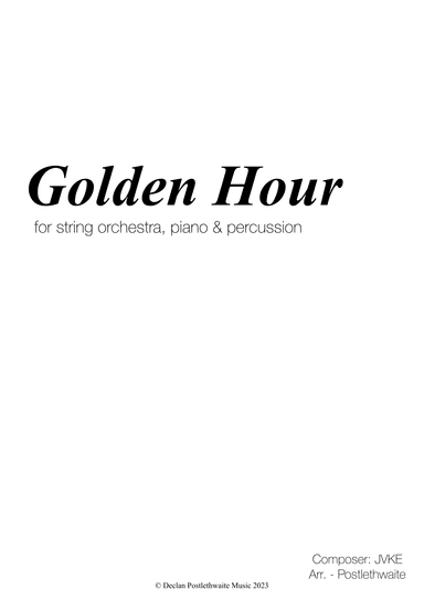 Golden Hour (arr. Postlethwaite)