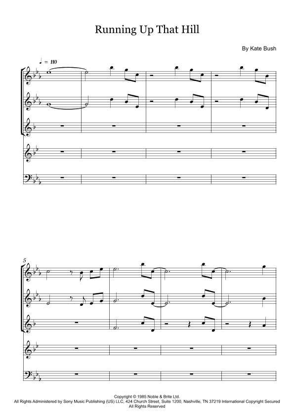 Running Up That Hill (arr. Fernanda Moura)