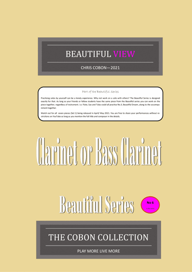 No.6 Beautiful View (Clarinet or Bass Clarinet)