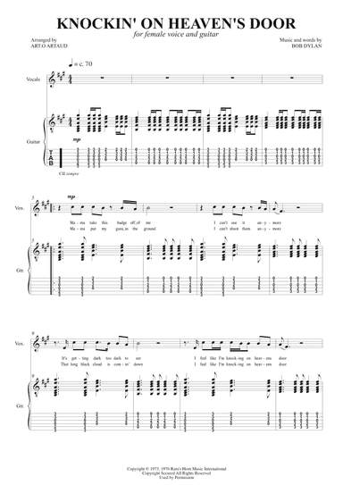 Knockin' On Heaven's Door (arr. Art.o Artaud)