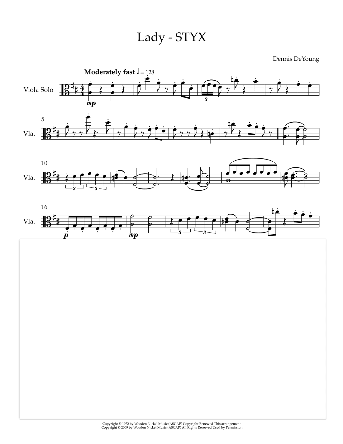 Lady (arr. Sherry Lewis)