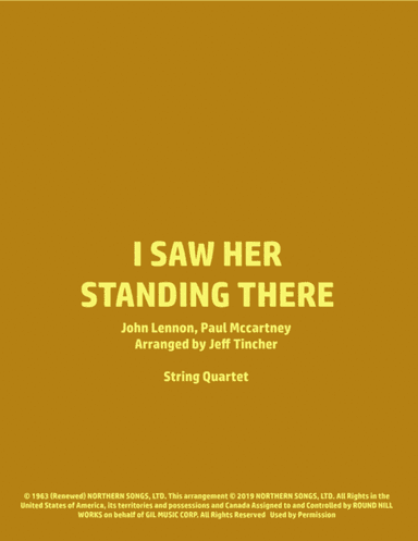 I Saw Her Standing There (arr. Jeff Tincher)