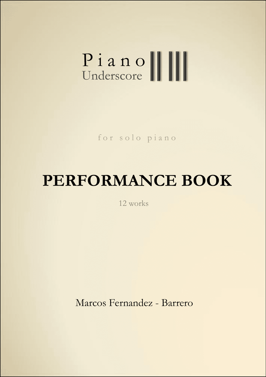 Piano Underscore Performance Book