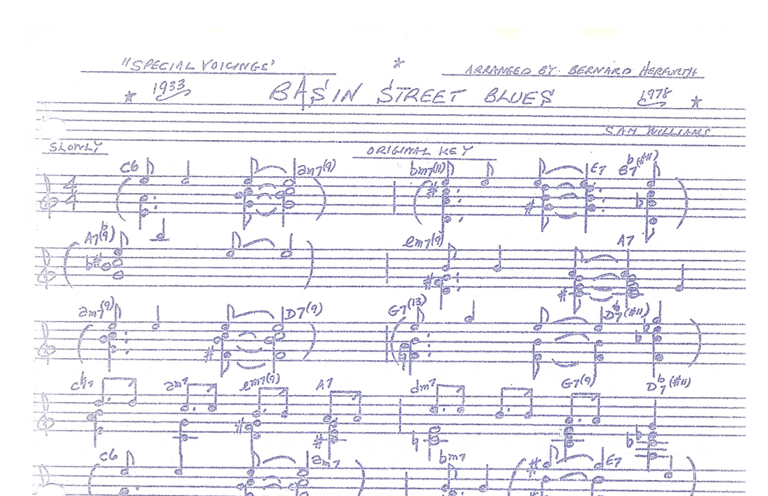 Basin Street Blues (arr. B. Herfurth)