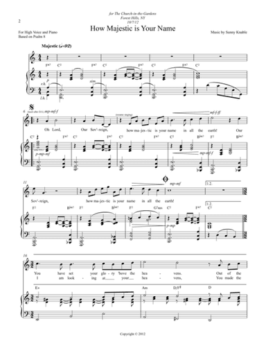 How Majestic Is Your Name (Psalm 8)