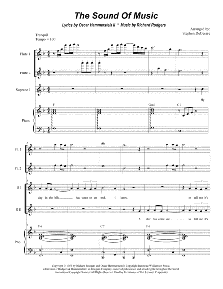 The Sound Of Music (arr. Stephen DeCesare)