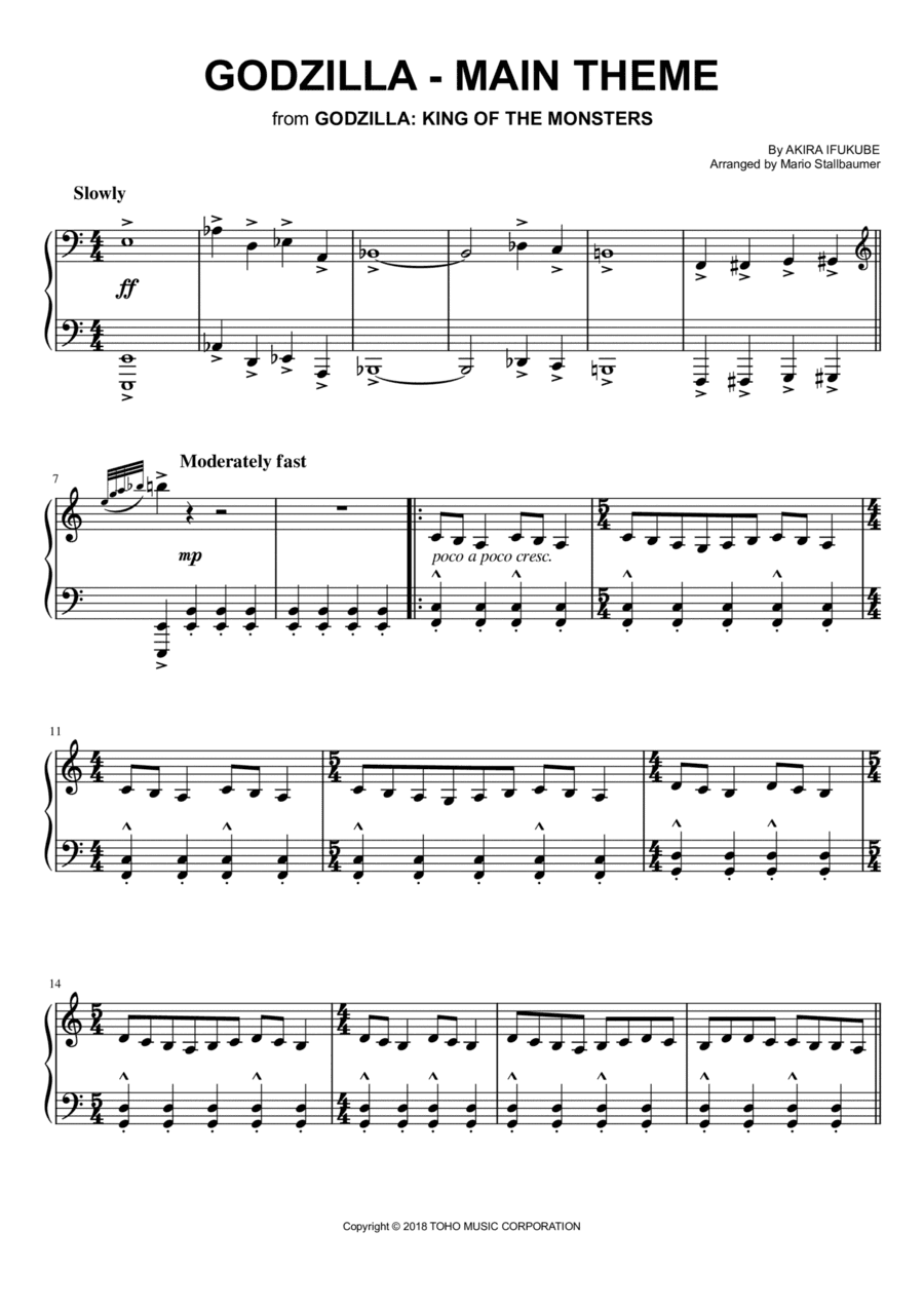Godzilla (main Theme) (arr. Mario Stallbaumer)