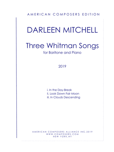 [Mitchell] Three Whitman Songs