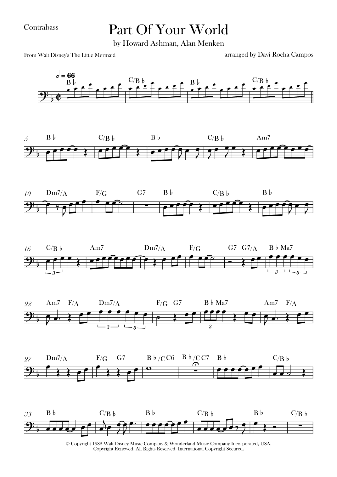 Part Of Your World (arr. Davi Rocha Campos)