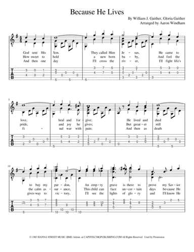 Because He Lives (arr. Aaron Windham)