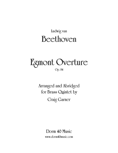 Egmont Overture (arr. Craig Garner)