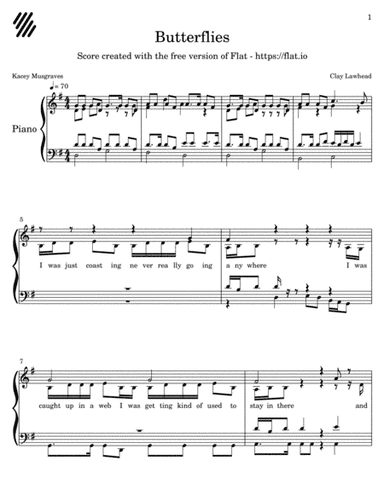 Butterflies (arr. Clay Lawhead)