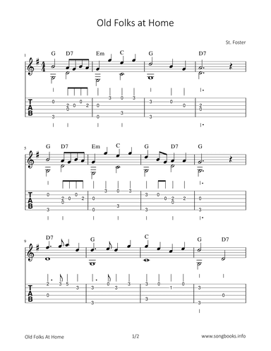 Old Folks at Home (arr. Bettina Schipp)