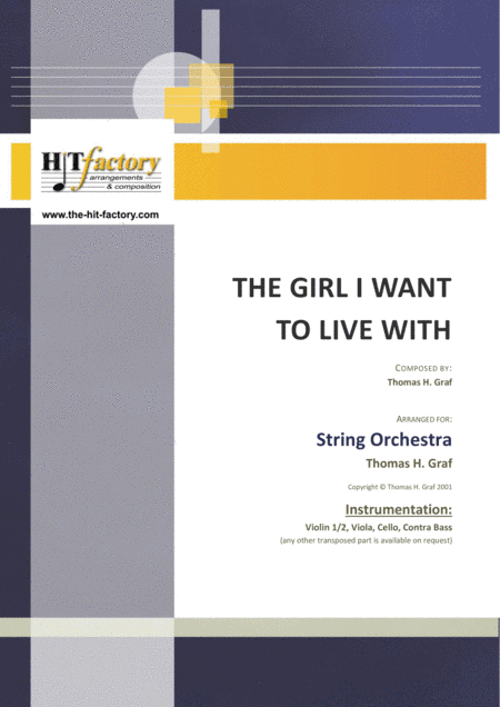 The girl I want to live with - Latin/Calypso - String Orchestra
