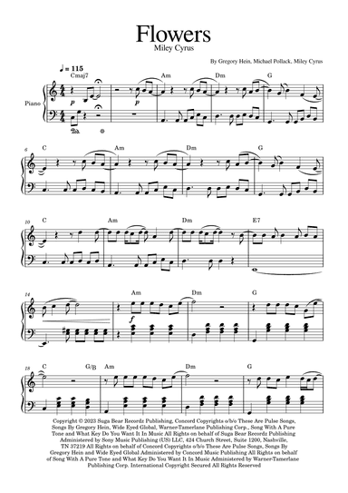 Flowers (arr. Golden Skull Editions)