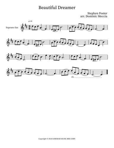 Beautiful Dreamer (arr. Dominic Meccia)