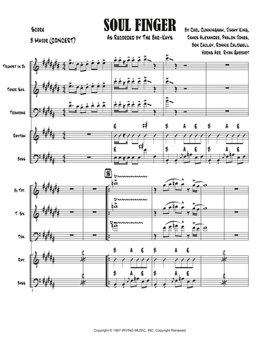 Soul Finger (arr. Ryan Gabbart)
