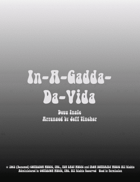 In-a-gadda-da-vida (arr. Jeff Tincher)