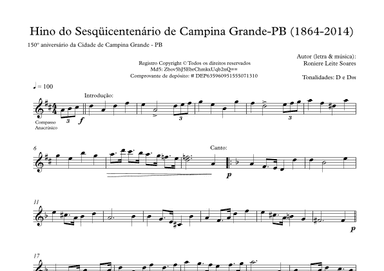 Hino do Sesquicentenário de Campina Grande