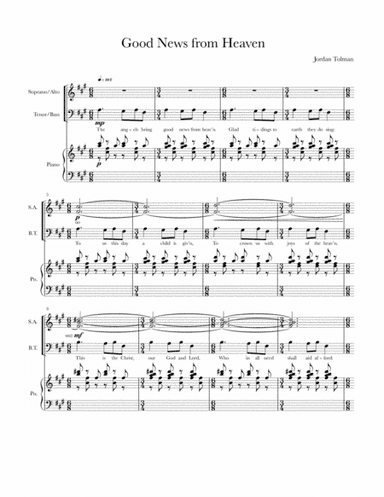 Good news from Heaven (A Christmas Piece)