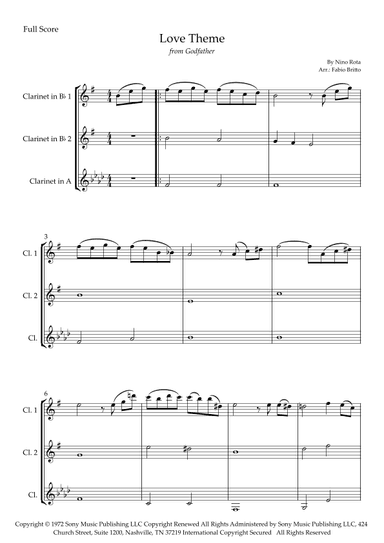 The Godfather (love Theme) (arr. Fabio Britto)