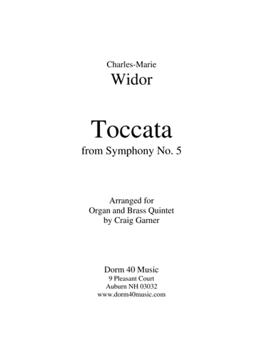 Toccata, from Symphony No. 5   (for Organ and Brass Quintet) (arr. Craig Garner)