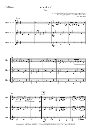 Federkleid (arr. Fabio Britto)