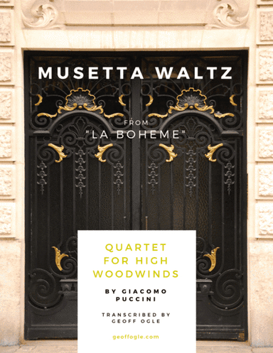 Musetta Waltz from La Boheme (arr. Geoff Ogle)