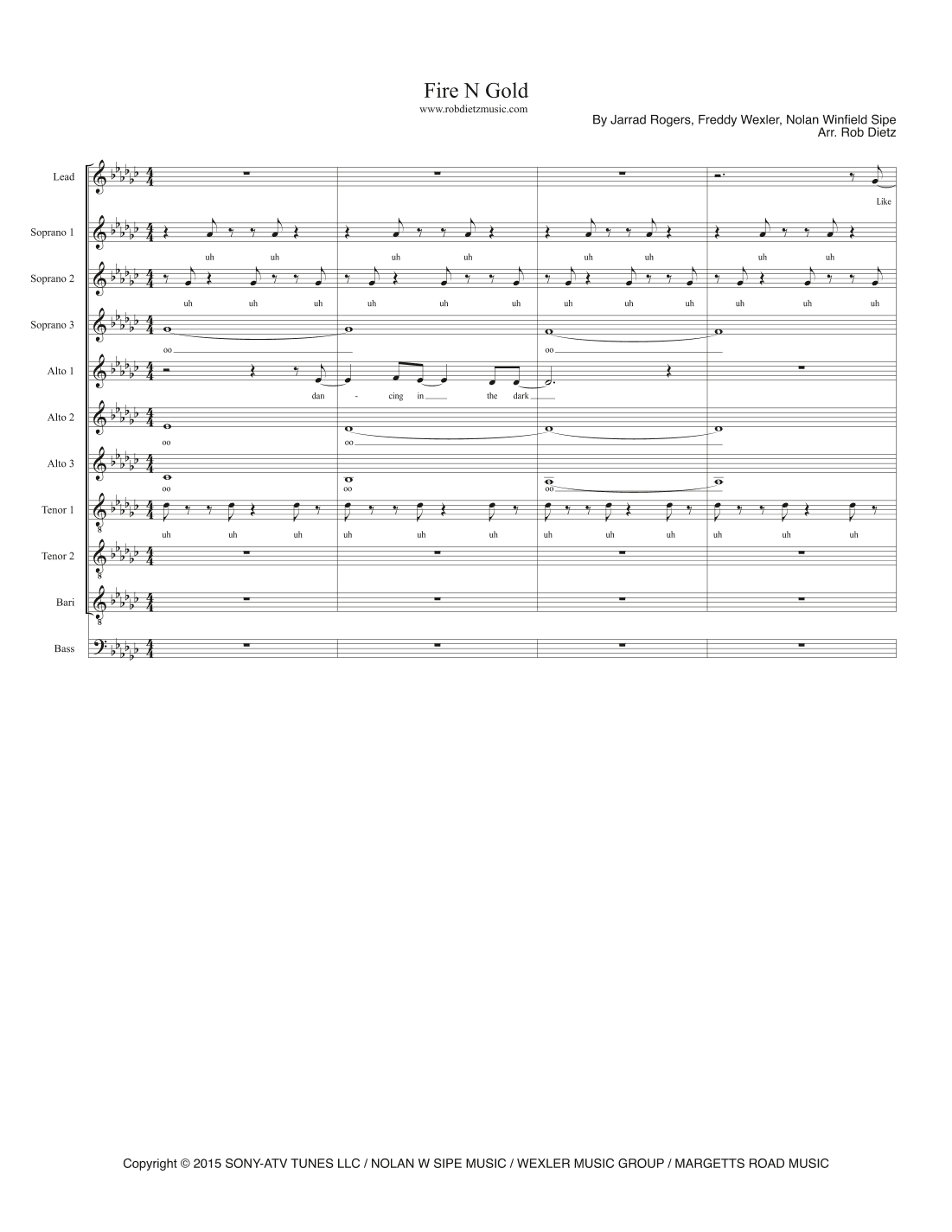 Fire N Gold (arr. Rob Dietz)