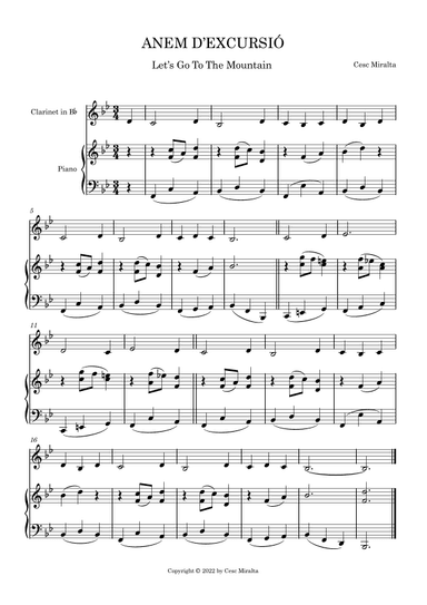 ANEM D'EXCURSIO Cl & Pno