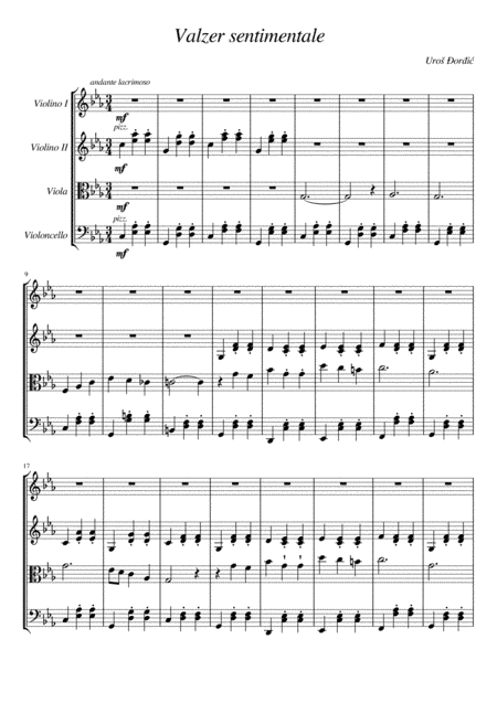 Valzer sentimentale ( sentimental waltz )