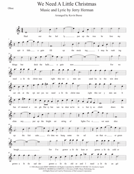 We Need A Little Christmas (arr. Kevin Busse)
