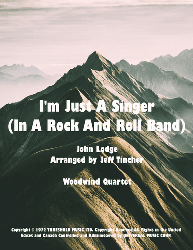 I'm Just A Singer (in A Rock And Roll Band) (arr. Jeff Tincher)