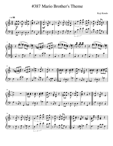 Mario Brothers (arr. John Fries)