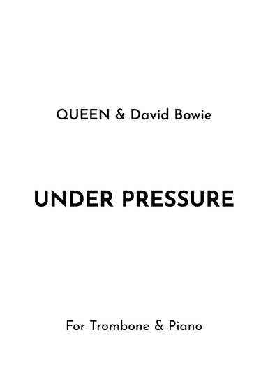 Under Pressure (arr. Jireh J.)