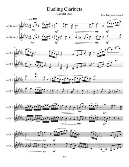 Dueling Clarinets