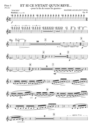 Et si ce n’était qu’un rêve - PARTS: woodwinds+voices