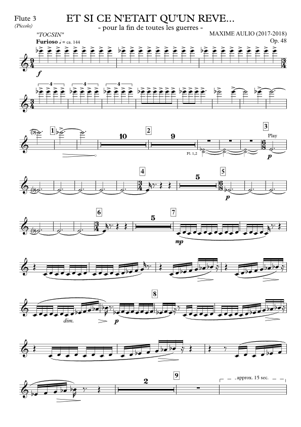 Et si ce n’était qu’un rêve - PARTS: woodwinds+voices