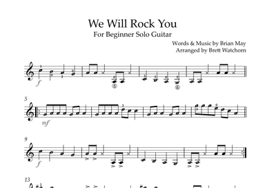 We Will Rock You (arr. Brett Watchorn)