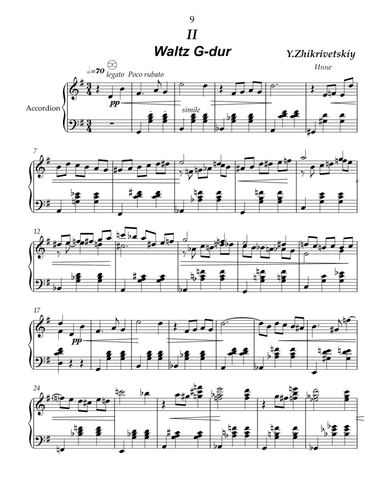 Waltz G-major for accordion