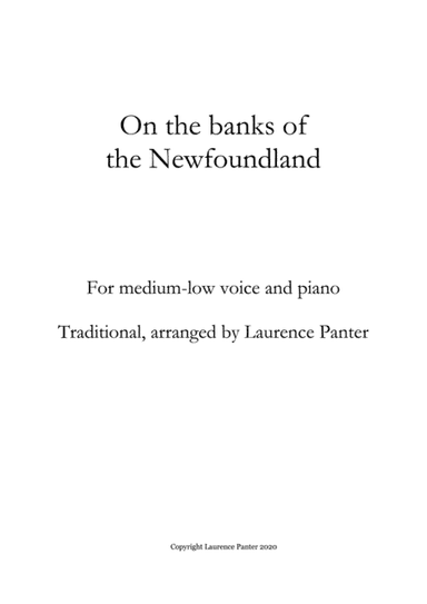 The banks of the Newfoundland (arr. Laurence Panter)