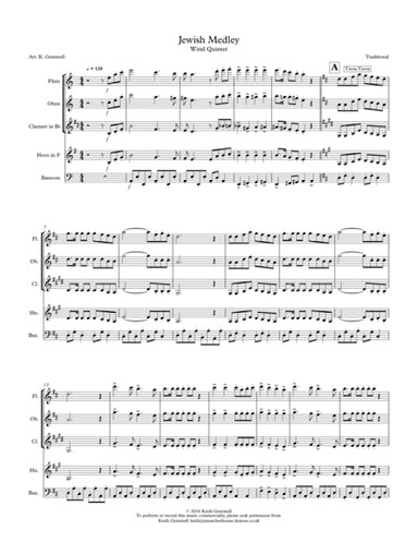 Jewish Medley: Wind Quintet (arr. Keith Gemmell)