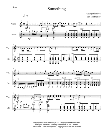 Something (arr. Ted Stanley)