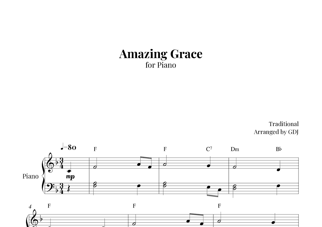Amazing Grace (arr. GDJ)
