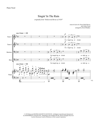 Singin' In The Rain (arr. David Maddux)
