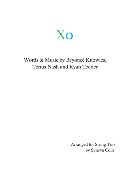 XO (arr. Syneva Colle)