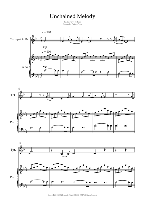 Unchained Melody (arr. Matthew pyeon)