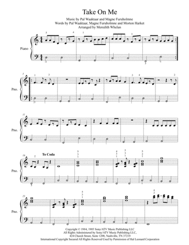 Take On Me (arr. Meredith Whelan)