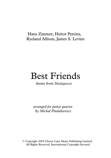 Madagascar (best Friends/zoosters Breakout) (arr. Michal Pindakiewicz)